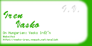 iren vasko business card